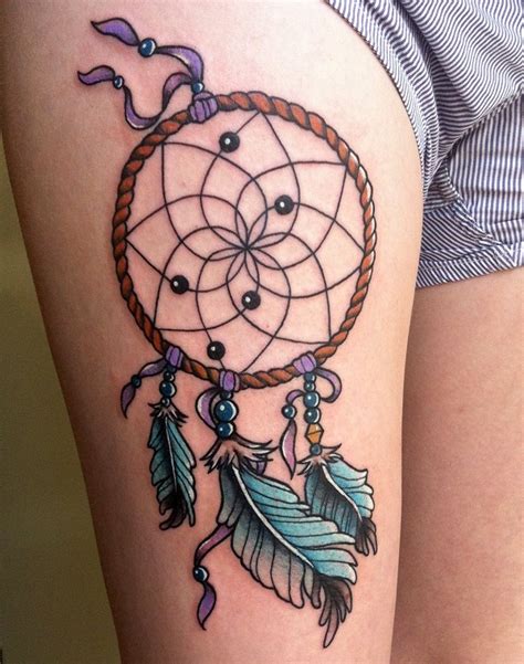 38 small dreamcatcher tattoo placement ideas for 2021. 50 Dreamcatcher Tattoo Designs - nenuno creative