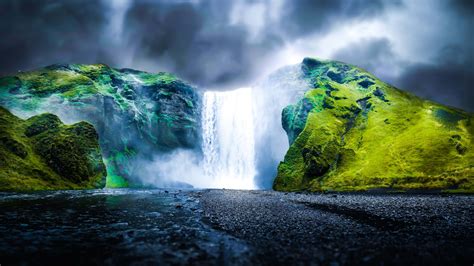 We're pretty sure you will find your perfect wallpapger from our nature category here. Dreamy Waterfall 4K wallpaper