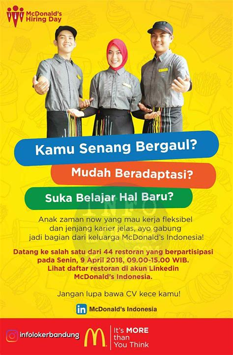 We did not find results for: Lowongan Kerja Mc.Donalds Bandung April 2018 | Lowongan ...