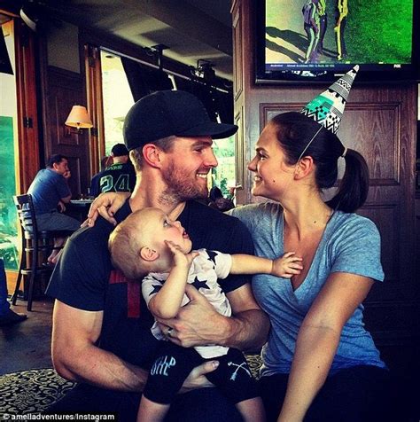 Stephen Amell Helps Wife Cassandra Jean Turn 29 With Their Daughter