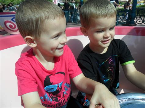 Enjoying a wonderful holiday in Disneyland Paris, our little boys were