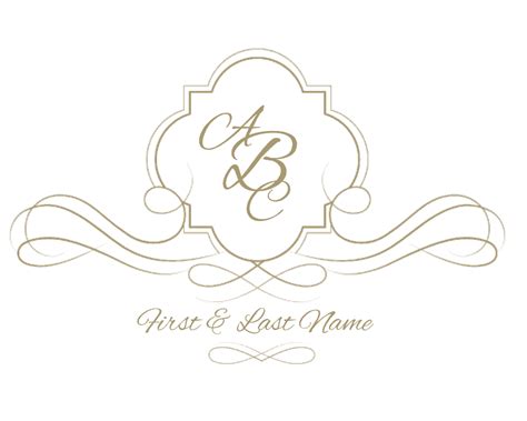 Free Customizable Monogram Frames And Borders Instant Download