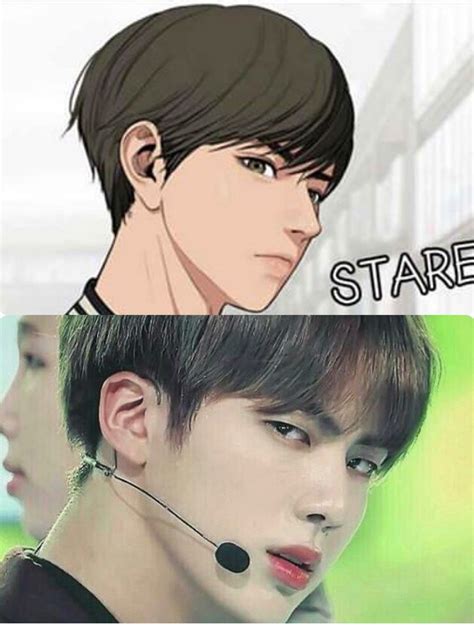 Jin resemblance to the webtoon True Beauty main character ...