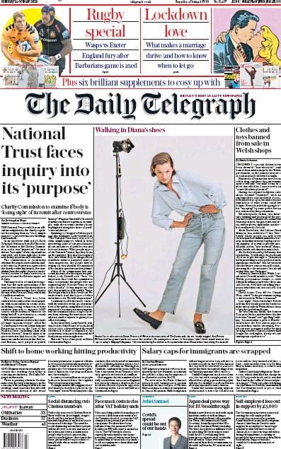 The Daily Telegraph Uk Front Page For 24 October 2020 Paperboy