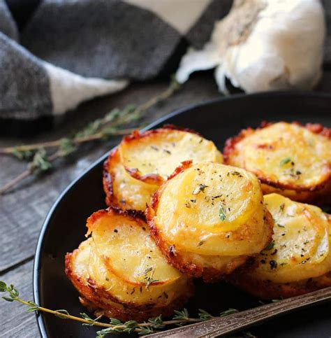 Muffin Tin Potato Stacks Gouda And Parm Cheese A Gouda Life
