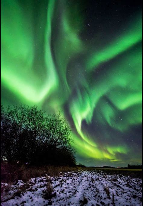 Northern Lights Grande Prairie Alberta Canada Awesome Aurora