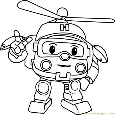 helly coloring page  robocar poli coloring pages coloringpagescom
