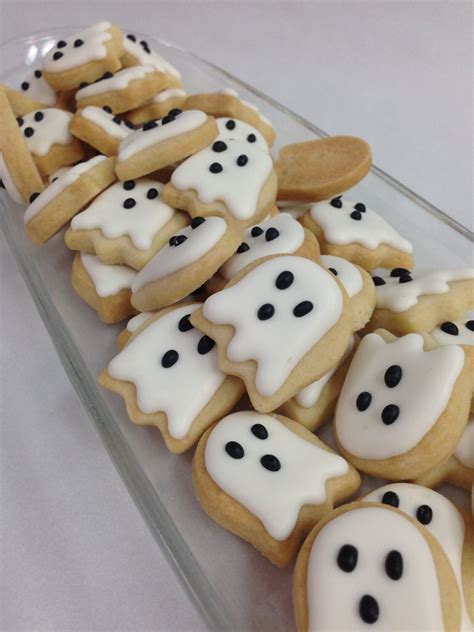 Mini Halloween Ghost Sugar Cookies Itty Bitty Sugar Cookies