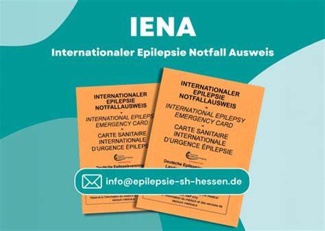 Internationaler Epilepsie Notfallausweis Iena Deutsche