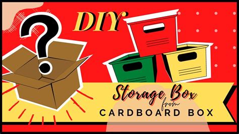 Diy Storage Boxreuse Cardboard Boxesdiy Organiserwaste Materials