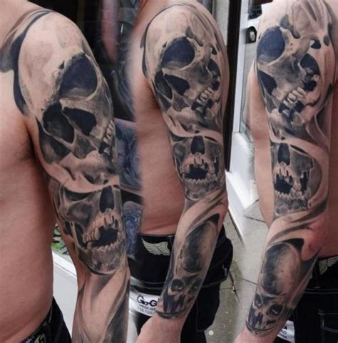 Die karte stellt den staat portugal auf der vorderseite physisch dar. Skull Sleeve Tattoo by Piranha Tattoo Supplies