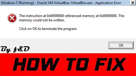 حل مشكلة How To Fix The Instruction At 0x00000000 Referenced Memory At