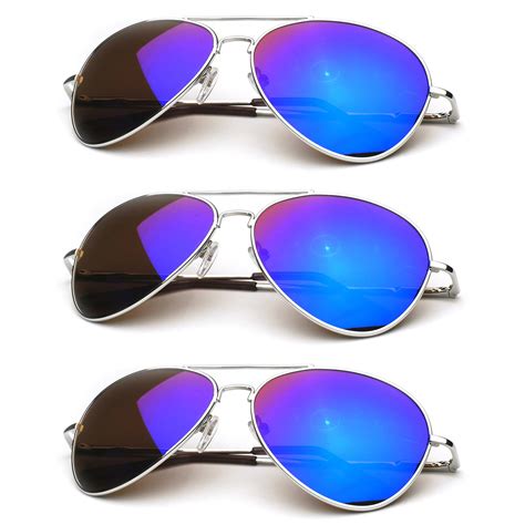 premium full mirrored aviator sunglasses w flash mirror lens ebay