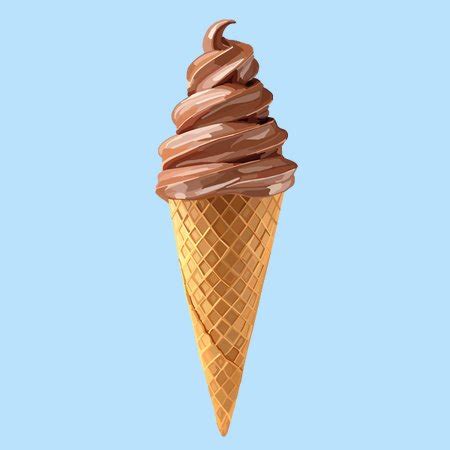 Soft Serve Icecream Chocolate Cone Neatoshop