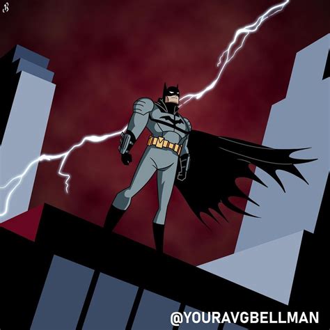 Justin Bellman On Instagram “thebatman In The Dcau Style Of Batmantheanimatedseries By Me