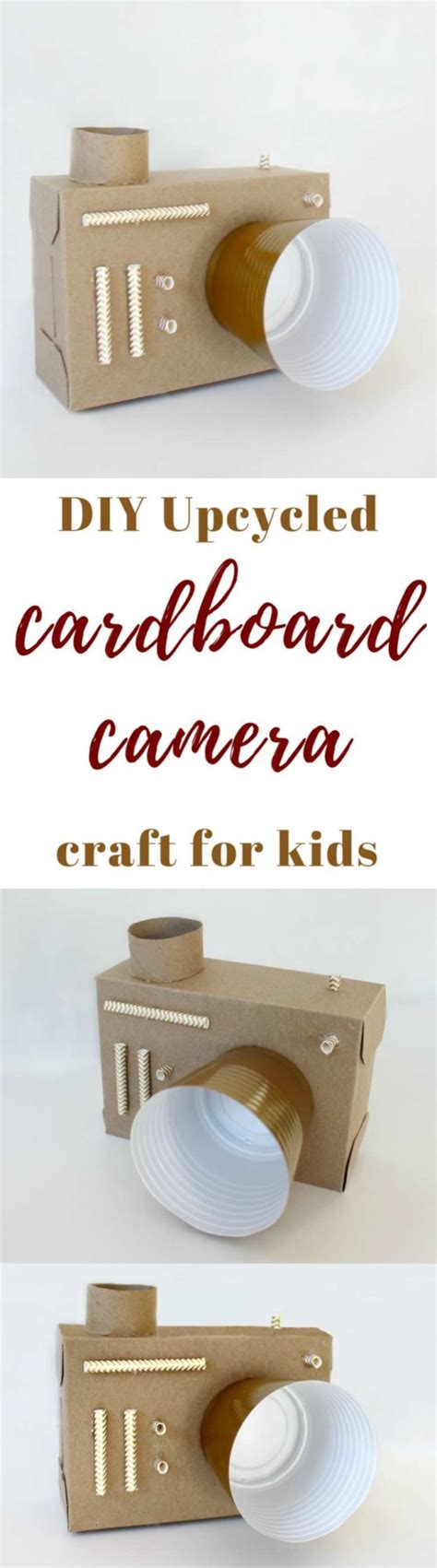 Diy Cardboard Camera Easy Upcycled Craft For Kids