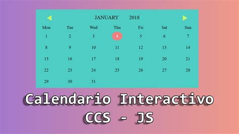 Cómo Hacer Un Calendario Con Html Css Y Javascript Taller Desarrollo