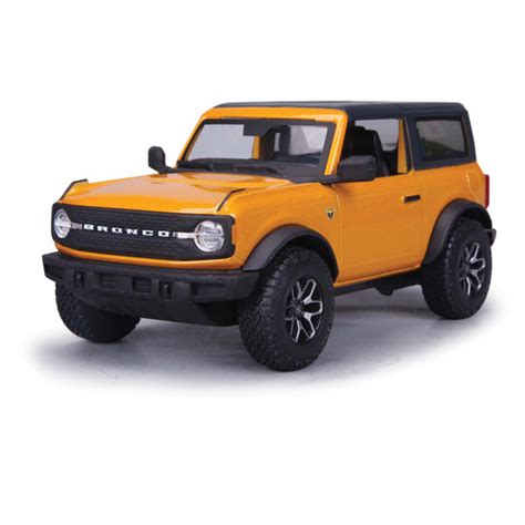 2021 Ford Bronco Badlands Orange 118 Scale Diecast Model By Maisto