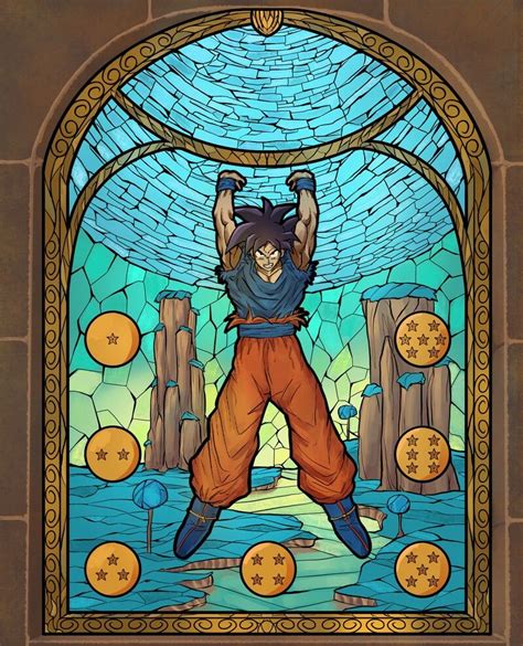 Dragon Ball Z Stained Glass Dragon Ball Fans Anime