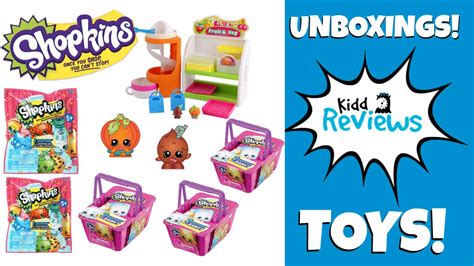 Kidd Reviews Shopkins Fruit And Veggie Stand Unboxing Blind Bags And