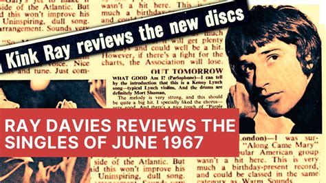 The Kinks Ray Davies Reviews The Singles Of June 1967 Youtube