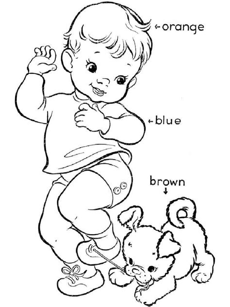 Learning Colors coloring pages. Download and print Learning Colors