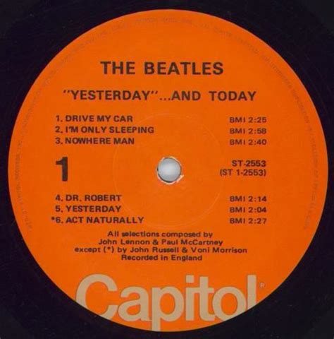 The Beatles Yesterday And Today Orange Riaa Us Vinyl Lp Album Lp