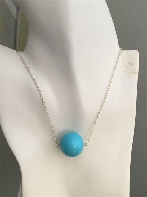 Turquoise Round 20 Inches And 3mm Hand Crafted Wire Wrapped