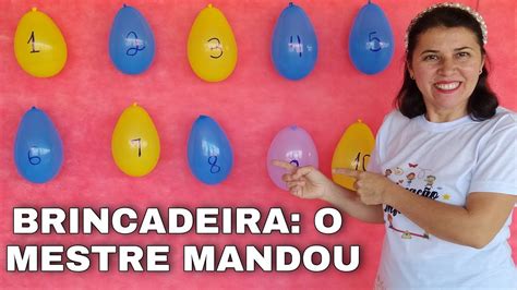 Brincadeira O Mestre Mandou Com Os Numerais Educa O Infantil Youtube