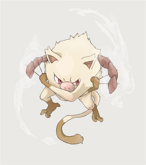 May be either derived from middle english monk, or borrowed from middle low german moneke, name of the son of martin the ape in reynard the fox (which may represent an unattested colloquial *moneke. Mankey - Pokémon - Image #1433286 - Zerochan Anime Image Board