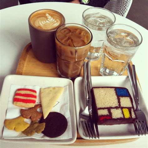 The iced coffee was refreshing with the perfect proportions. Blue Bottle Coffee goodies at SF Moma. Cafe Mocha, New ...
