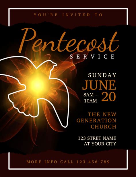Modèle Pentecost Church Service Postermywall
