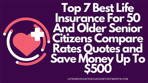 Top 7 Best Life Insurance For 50 And Older Senior Citizens Compare