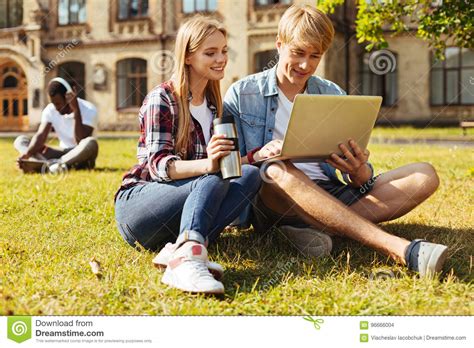 They say that it is a poor soldier who does not want to become a general. Two Committed Students Studying For The Finals Together ...