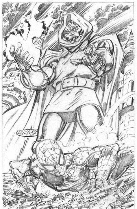 Doctor Doom Vs Spider Man By John Byrne 2004 John Byrne Draws