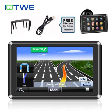 Iotwe 5 Gps Navigator For Car Truck Q6 Navigation Sat Nav With Free