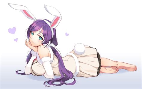It is not intended for promotion any illegal things. Love Live!, Toujou Nozomi, Anime, Purple hair, Twintails, Aqua eyes, Anime girls, Bunny ears ...
