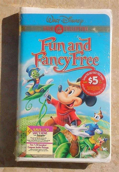 Walt Disney Fun And Fancy Free Vhs Gold Collection Edition New Bonus