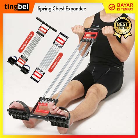 Multifungsi Spring Chest Expander 3 In 1 Hand Gripper Pull Up Exercises