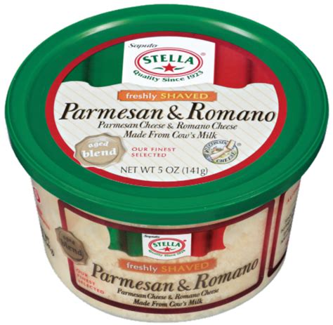 Stella Shaved Parmesan And Romano Cheese 5 Oz Fred Meyer