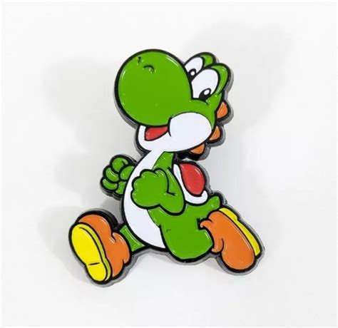 Yoshi Jumping Enamel Pin Super Mario Bros Metal Pin 999 Picclick