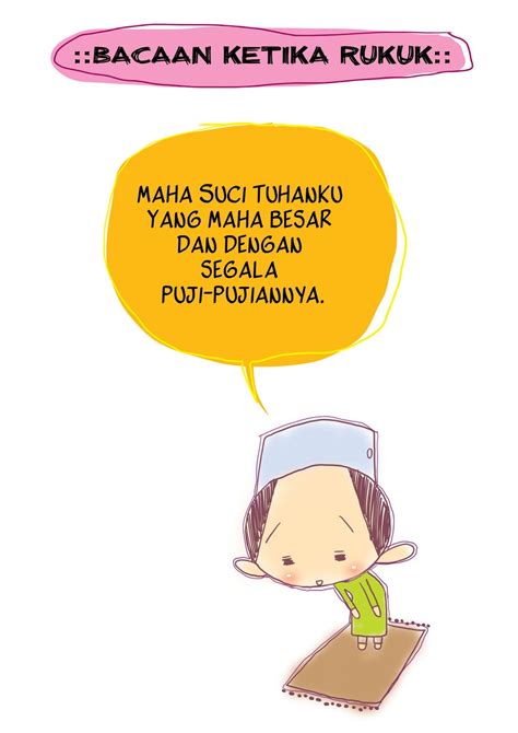Ada beberapa tutunan bacaan sholat beserta gerakannya yang harus dilakukan. Heart to Heart, Soul to Soul: Kartun Islam : Makna Bacaan ...