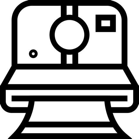 Camera Photo Polaroid Streamline Svg Png Icon Free ...