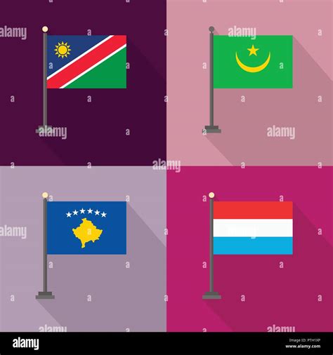 World Country Flags Design Vector Stock Vector Image And Art Alamy
