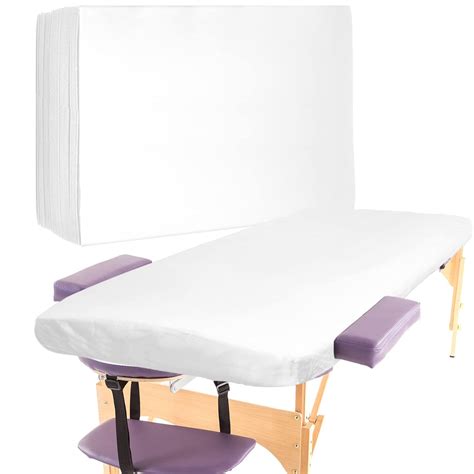 Mixweer 30 Pcs Fitted Massage Table Sheets Soft Non Woven
