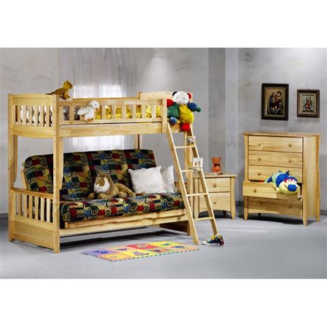 Cinnamon Twin Over Full Futon Bunk Bed Dcg Stores