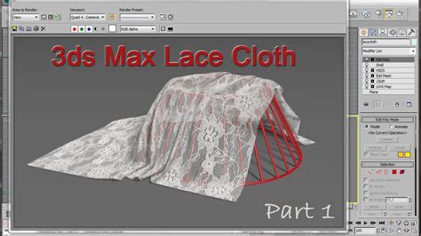 3ds Max Lace Cloth Tutorial Youtube