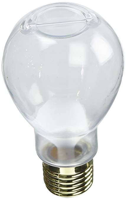 4 14 Glass Light Bulb Jar With Gold Lid Home And Kitchen