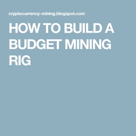 Bitcoin (btc) has risen by almost a third, while ether (eth), the most popular currency for mining. HOW TO BUILD A BUDGET MINING RIG | Budgeting, Bitcoin ...