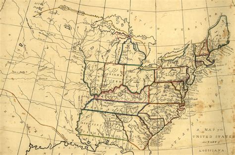 Map United States 1830 Direct Map